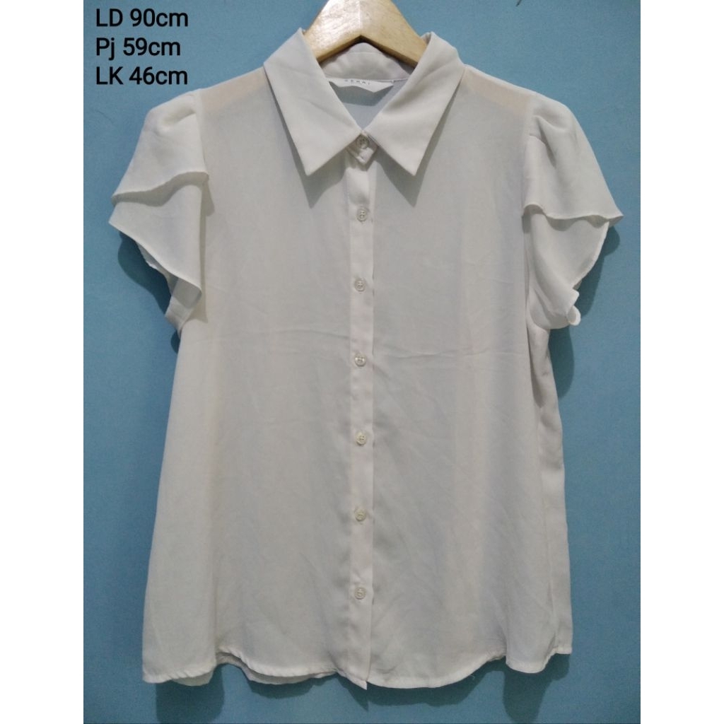 PRELOVED KEMEJA PUTIH SIFON SIZE M