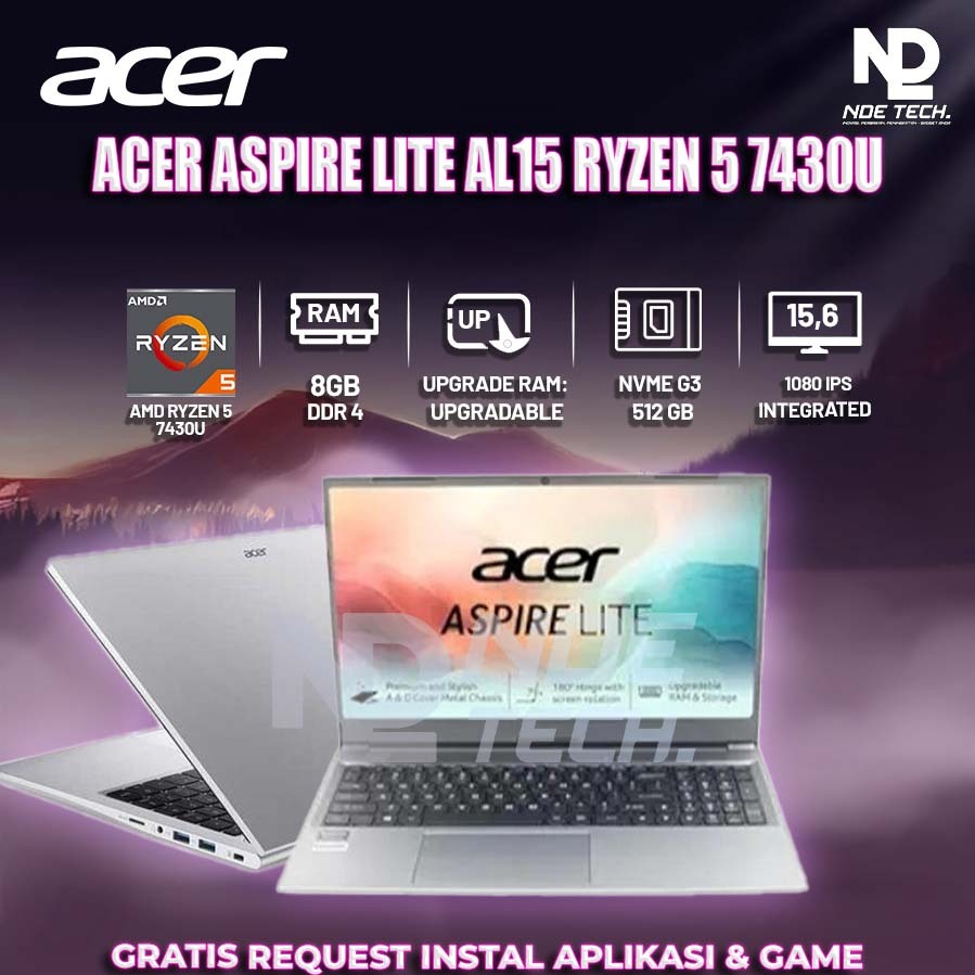 ACER ASPIRE LITE AL15 RYZEN 5 7430U