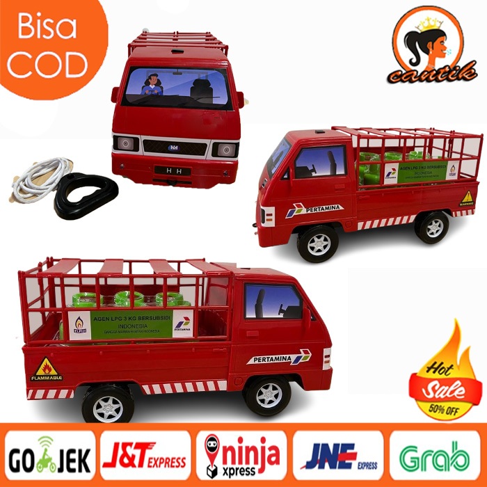HC Mobil PickUp L300 LPG Mainan Mobil Pickup L300 Muat Gas Elpiji Edukatif MAINAN MOBIL PICKUP L300 