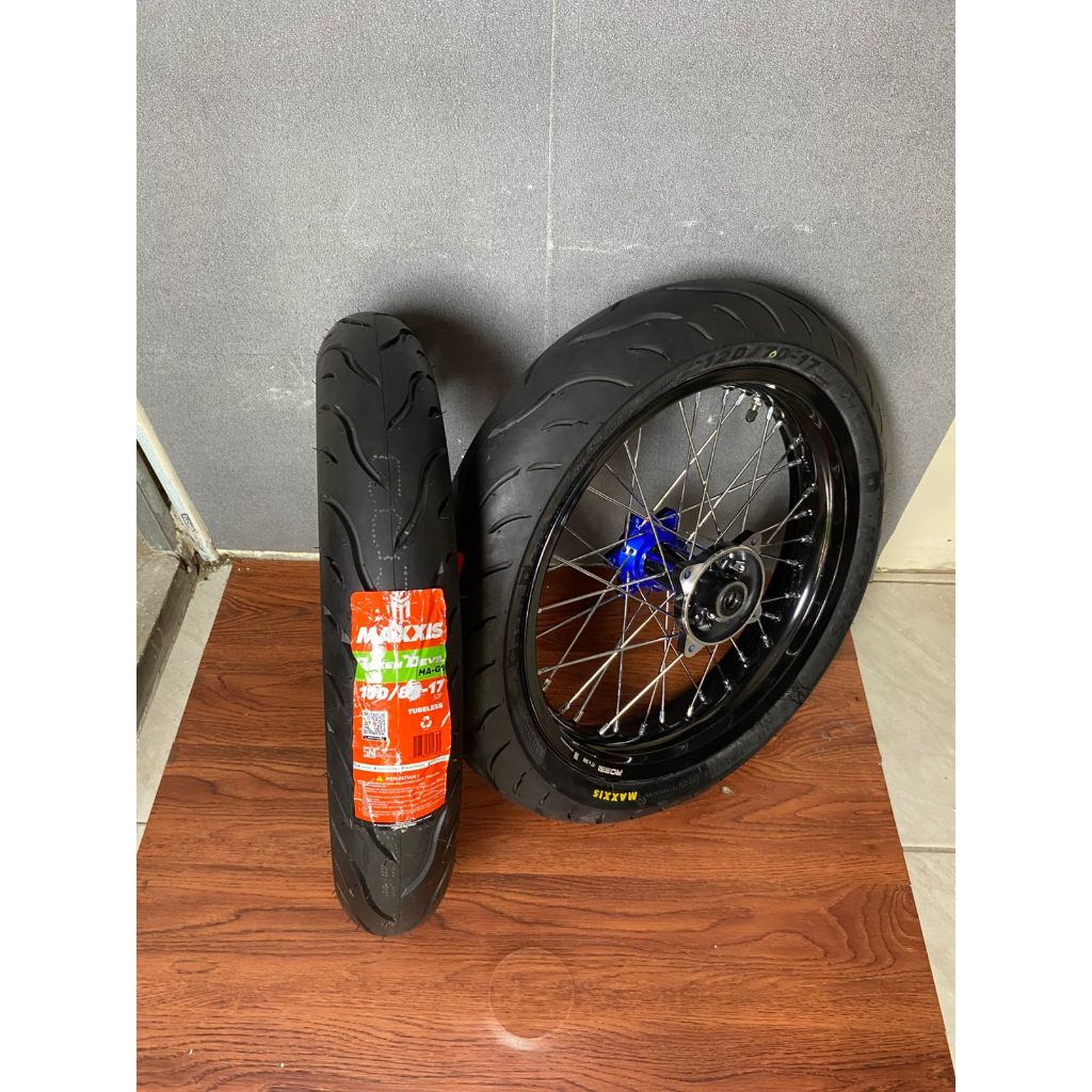 Velg Supermoto KLX 250/300 dan 300/350 Ban Maxxis baru Ring 17