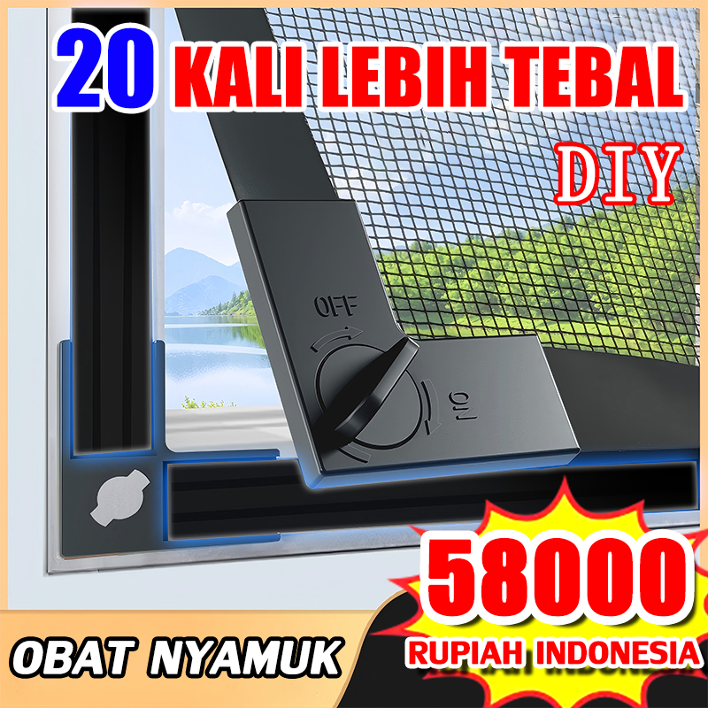 20 kali lebih tebal , Kelambu Jendela Anti Nyamuk, Jendela Kelambu, Jaring kasa anti nyamuk, Anti Ny