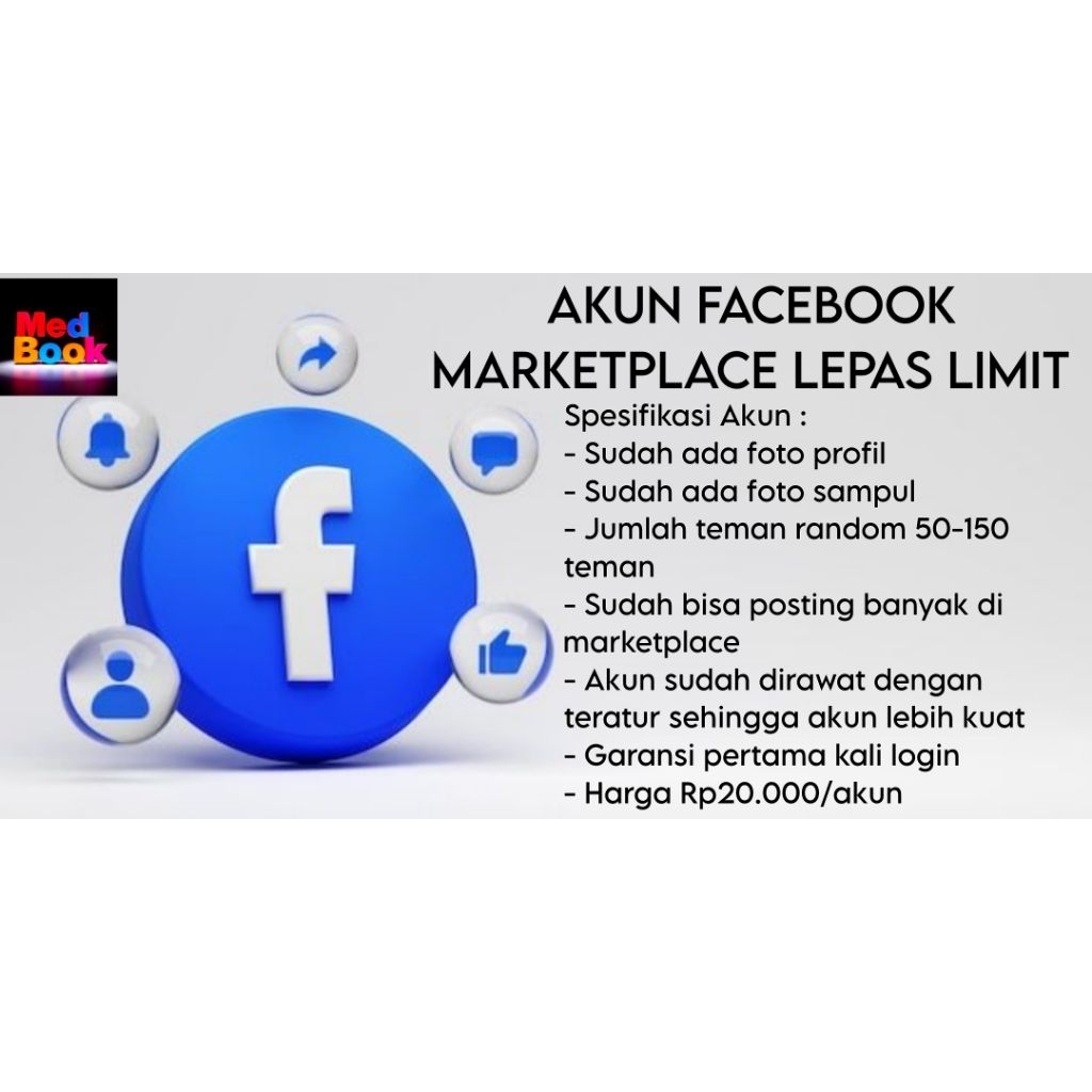 Akun Facebook Marketplace Lepas Limit