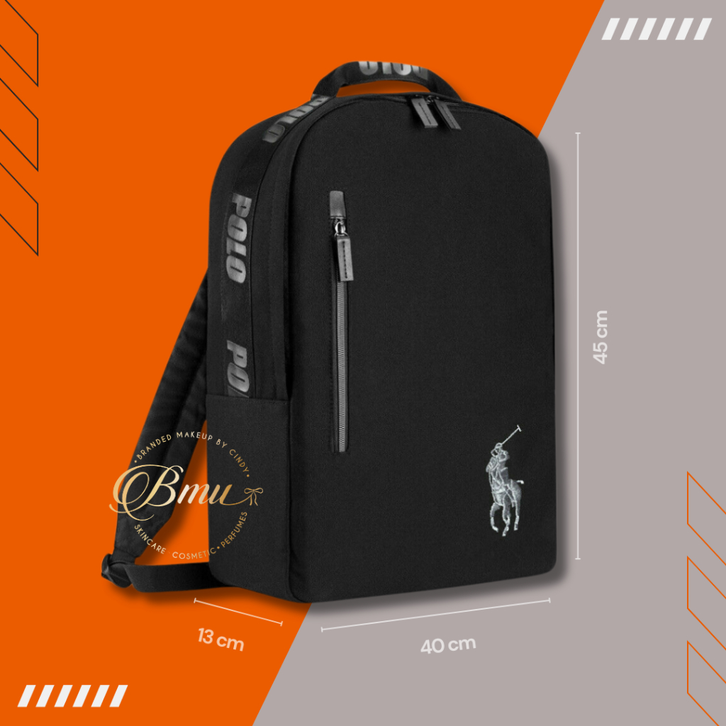 ORIGINAL Ralph Lauren Polo Backpack Tas Ransel Kuliah Kerja Sekolah Travel Unisex