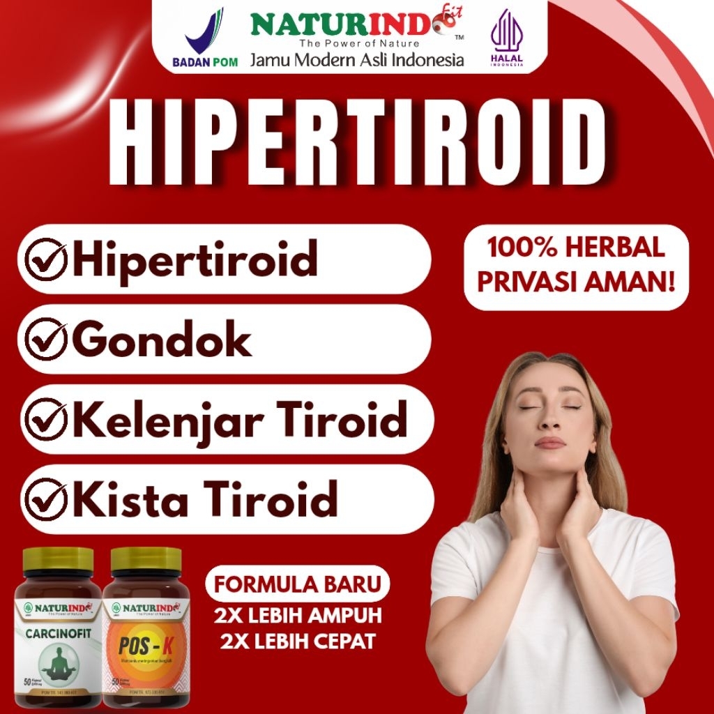 Obat Gondok Herbal Pembengkakan Kelenjar Tiroid Hipertiroid