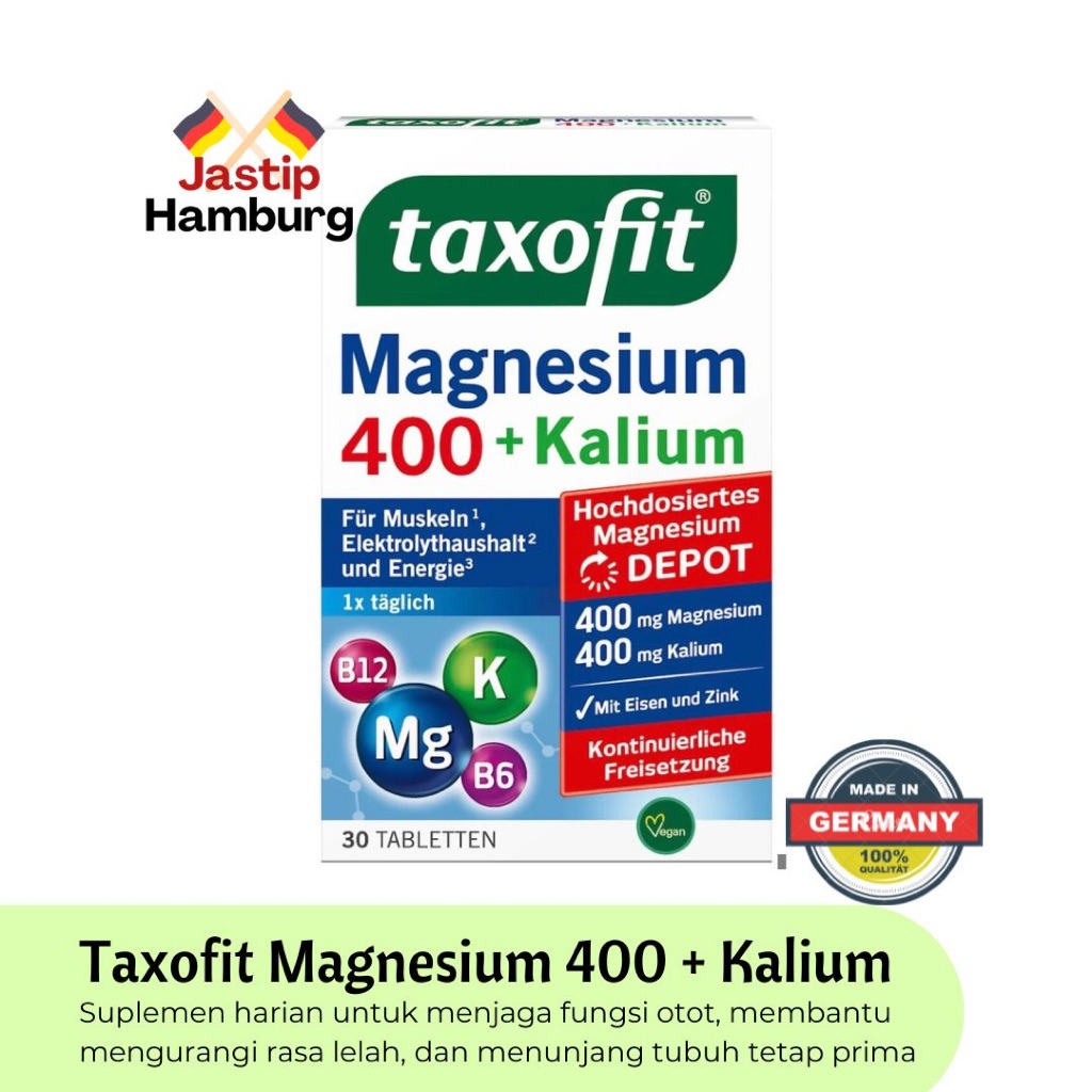 Taxofit Magnesium 400 + Kalium (30 Tablet)