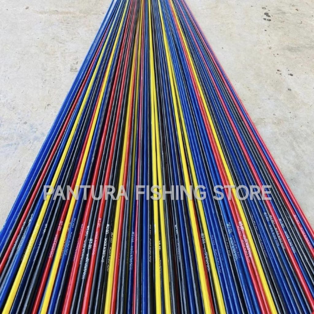 Blank Fiber Solid Bahan Custom Joran Pancing Kaku & Lentur Ukuran 50 cm - 130 cm