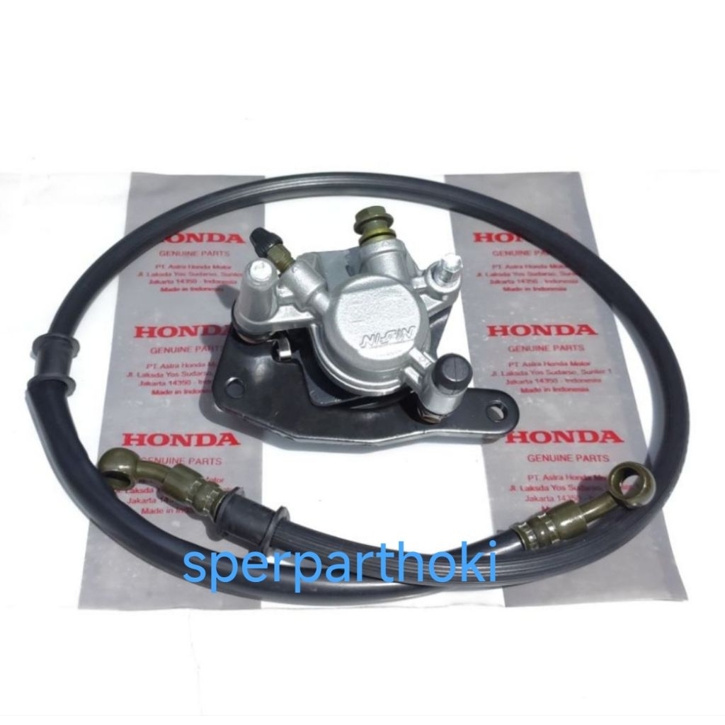 selang rem plus kaliper depan honda scoopy karbu,spacy karbu