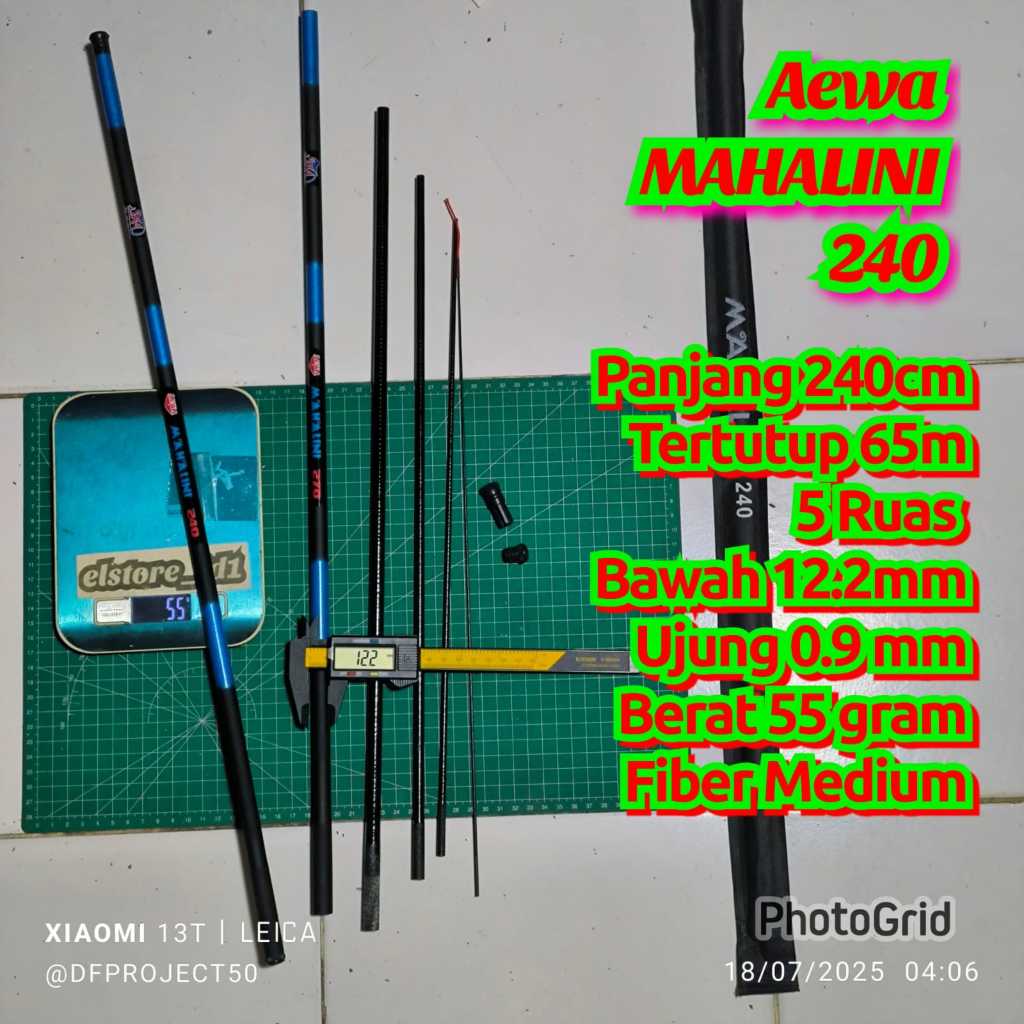 Joran Tegek Cenul Pancing 240 Mahalini Forza MASTERPOLE dan Fukushima Joss waterspeed 240