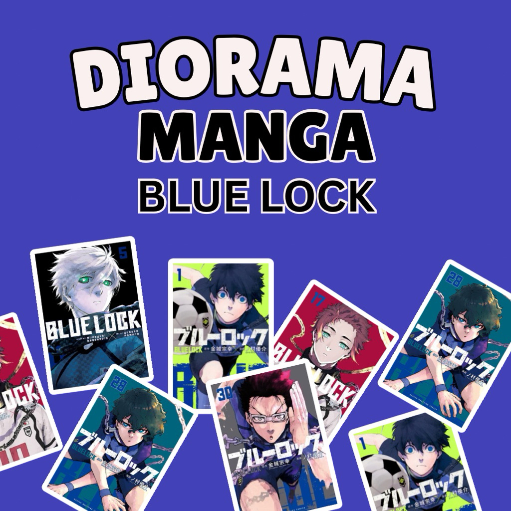 Custom Miniatur Diorama Manga Blue Lock - Mini Manga Blue Lock - Custom Mini Comic Book Nendoroid