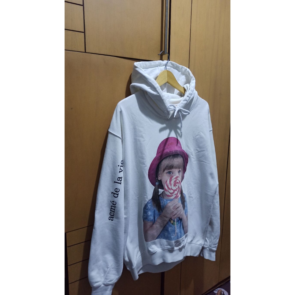 ADLV baby face lollipops white hoodie