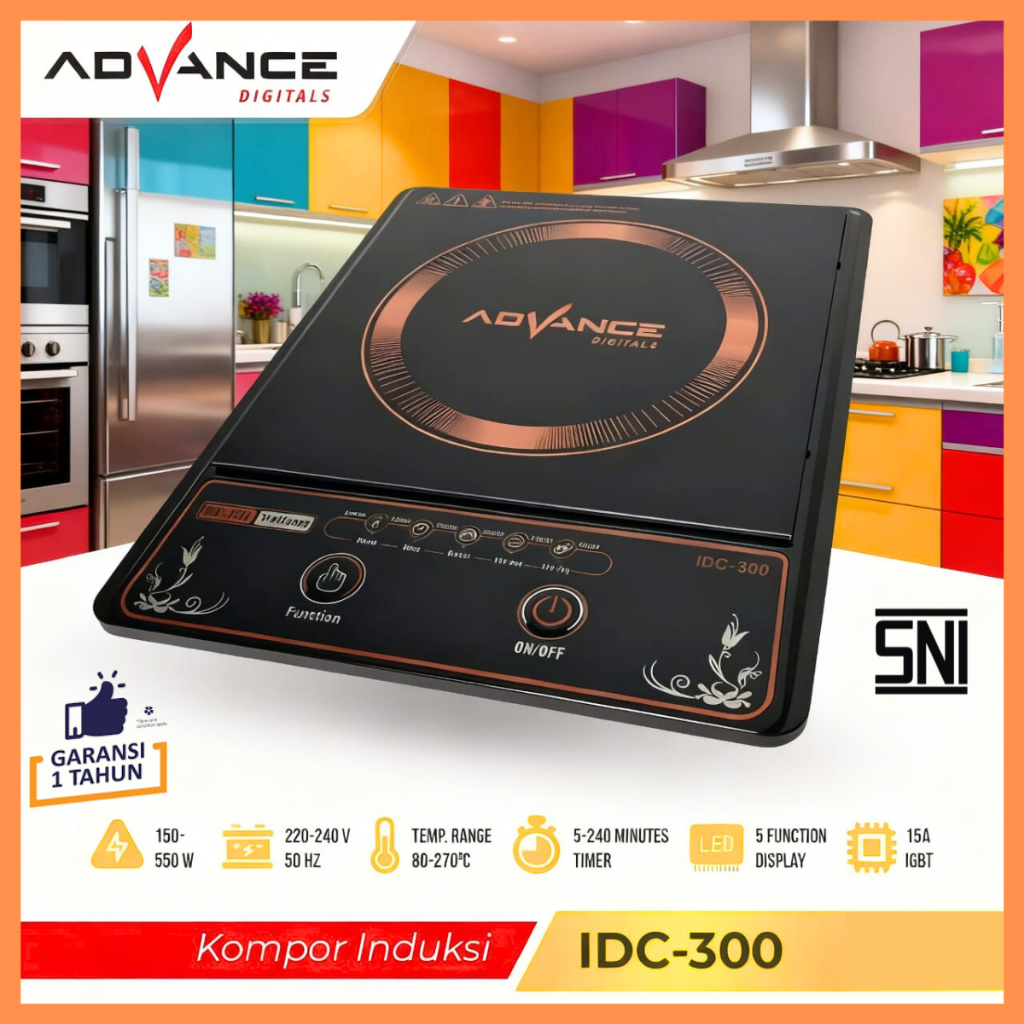 Kompor Listrik Induksi Advance Idc 300 / Kompor Listrik Advance Idc 300