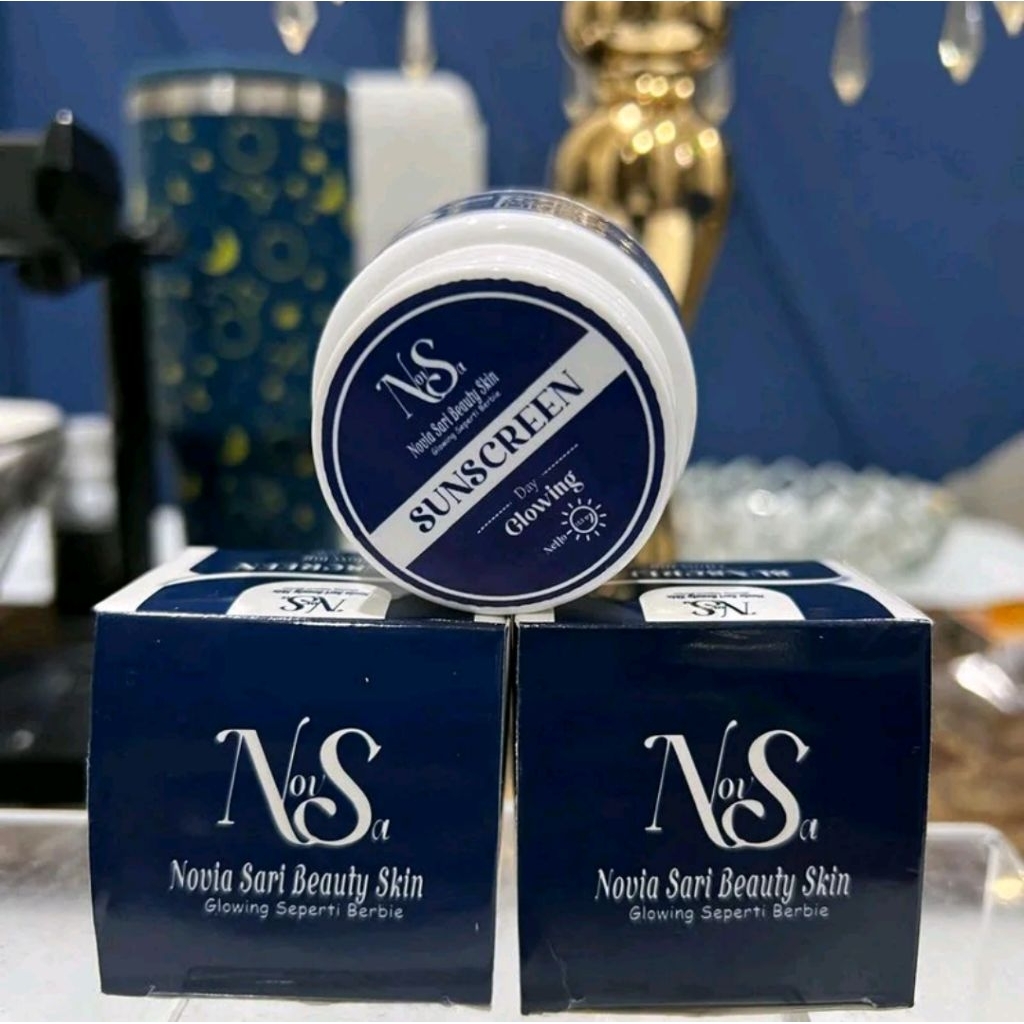 BISA COD CREAM NOVSA KEMASAN TERBARU /SUNSCREEN NOVSA BEAUTY SKIN GLOWING SEPERTI BARBIE/READY SKINC