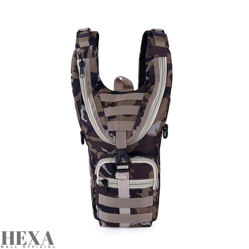 Tas Ransel Kecil Hydropack Rompi Dada Tactical motif Loreng Army Tentara Polisi Premium Kuat Awet