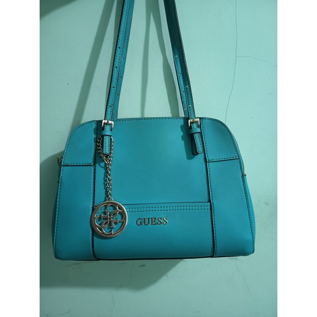 Preloved Tas Guess Huntley Satchel 100% Original