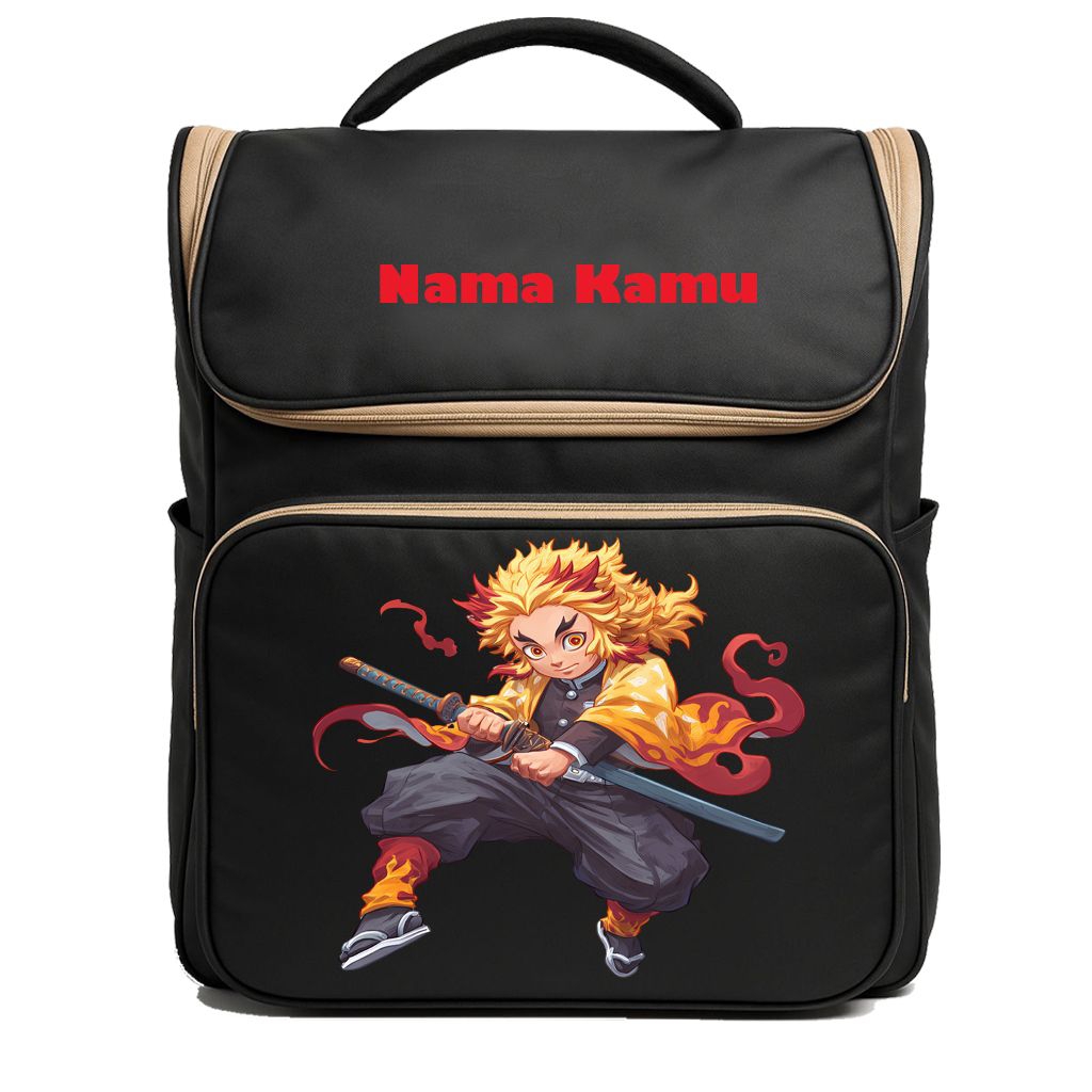 Tas Sekolah Anak Costum Nama Gambar Anime
