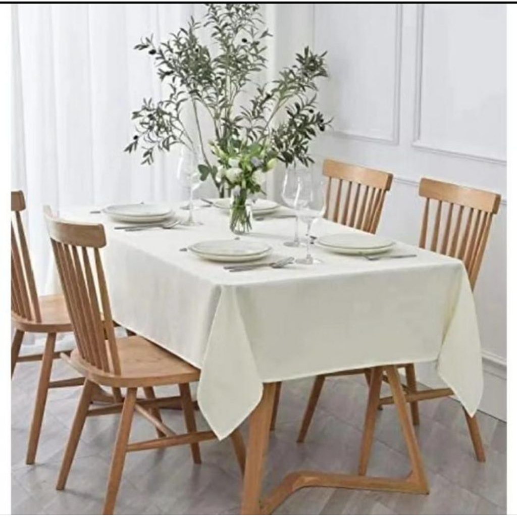 taplak meja kain katun polos taplak meja makan taplak meja aestetik