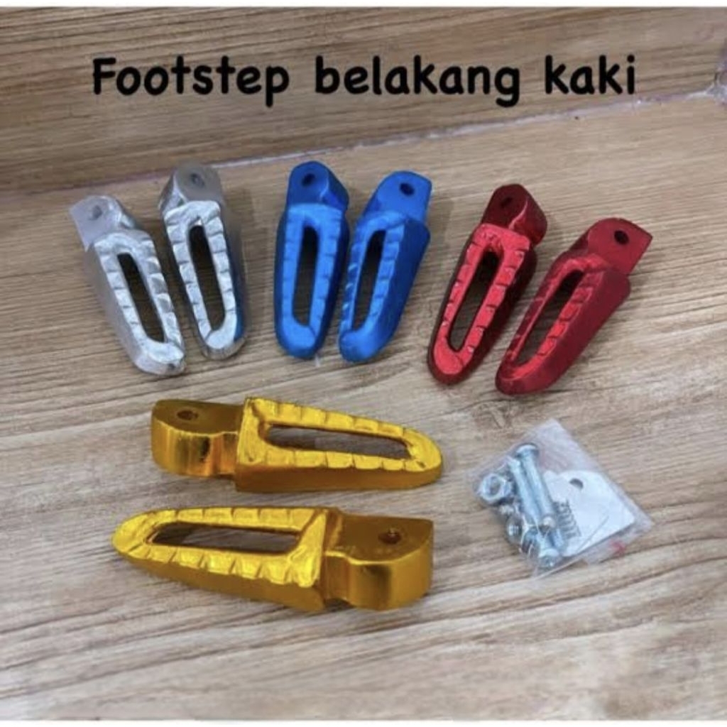 Footstep Step Pijakan Kaki Belakang Variasi CNC Motor Honda Beat Vario Scoopy Spacy Revo