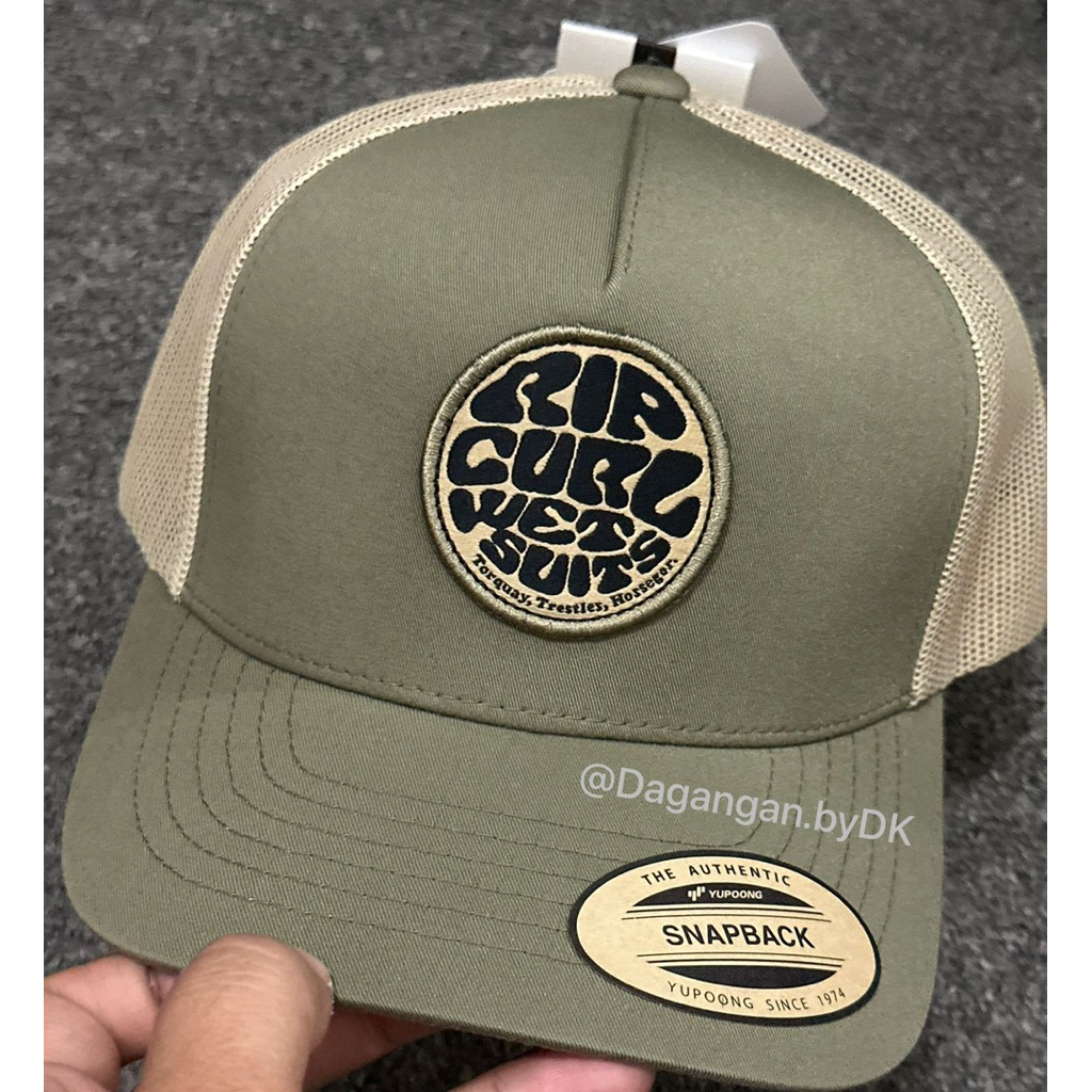 Topi Ripcurl Logo Original Barang Resmi 100% Dark Green Olive (Limited)