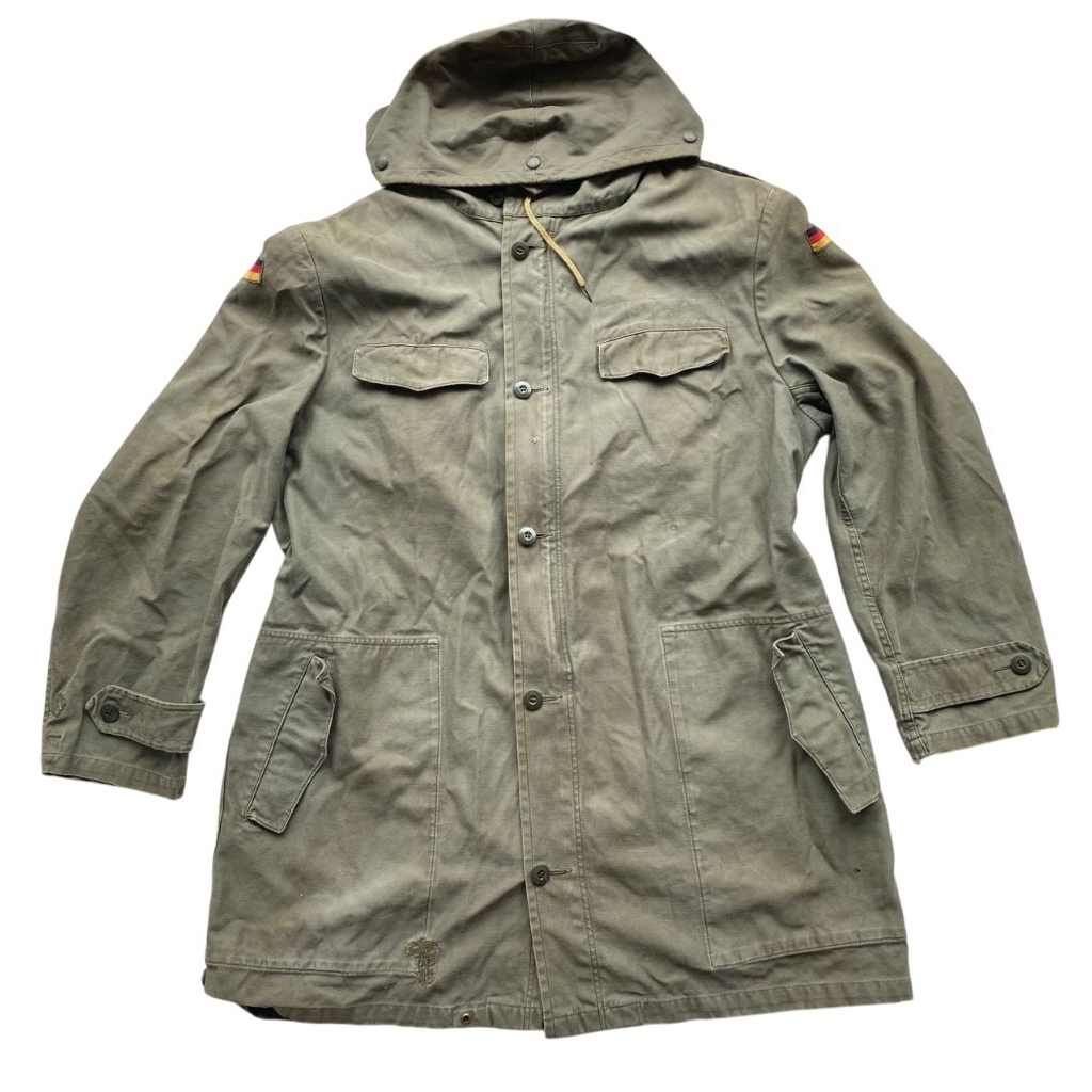 Coat Vintage Parka Moleskin ECWCS Olive Green Dengan Inner Bulu, Tentara Jerman Army (4)