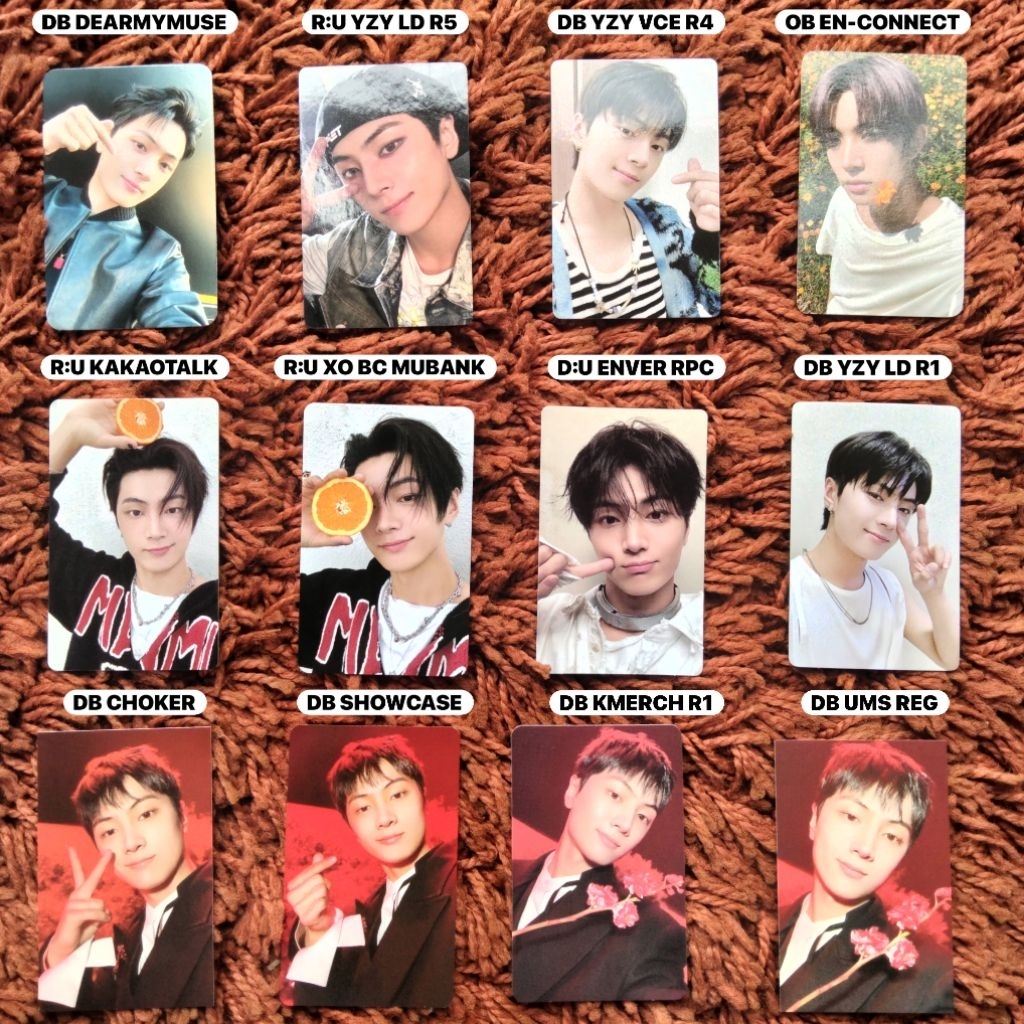 PHOTOCARD OFFICIAL ENHYPEN JAY HEESEUNG SUNGHOON NI-KI ROMANCE: UNTOLD DAYDREAM ORANGE BLOOD INCEPTI