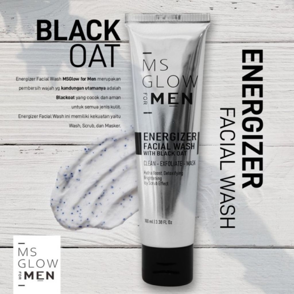 facial wash ms glow for men [ pembersih wajah BPOM ]