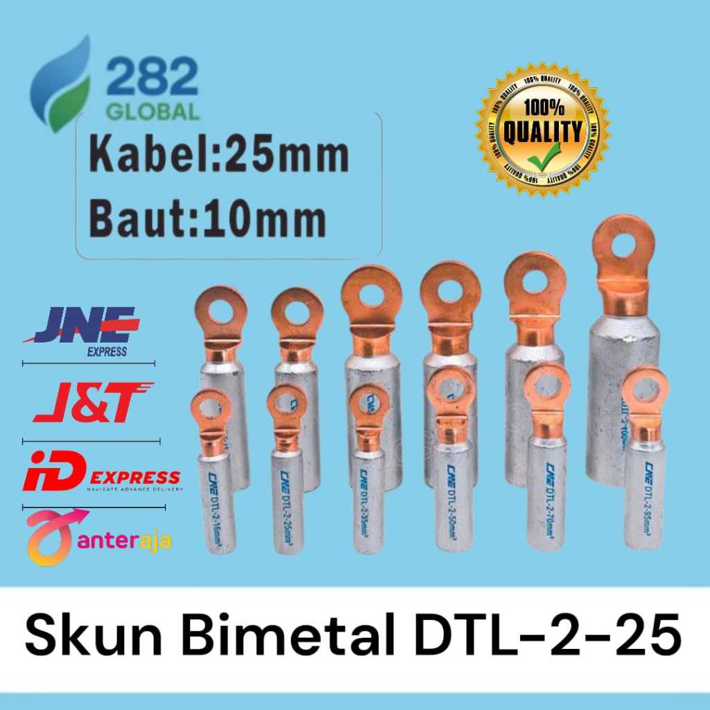 282Global-Skun DTL-2-16 - DTL-2-150-Skun Kabel Bimetal Alumunium Tembaga