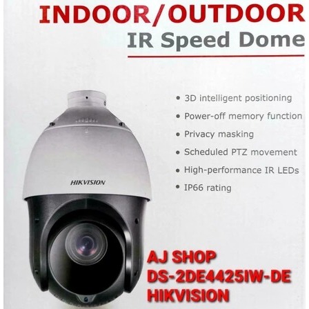 CCTV PTZ 4-inch 2MP HIKVISION DS-2AE4225TI-D 25X ZOOM + BRACKET Powered by DarkFighter IR Analog Spe
