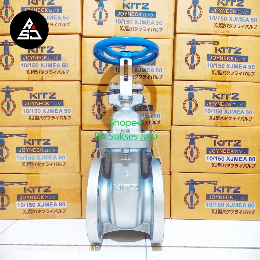 Gate valve kitz 5 inch fchi cast iron jis 10k original 100%