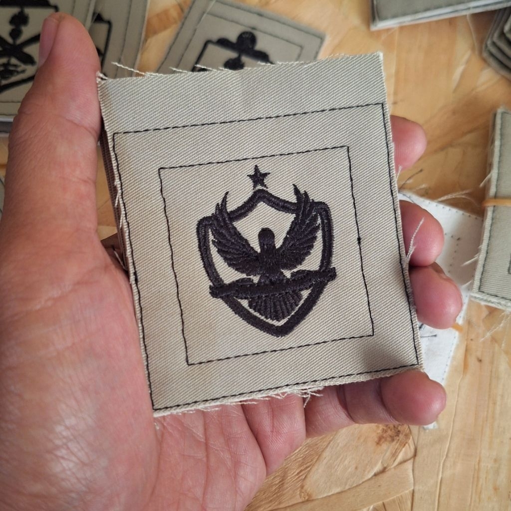 CUSTOM Brevet PDL TNI Sage green Terbaru