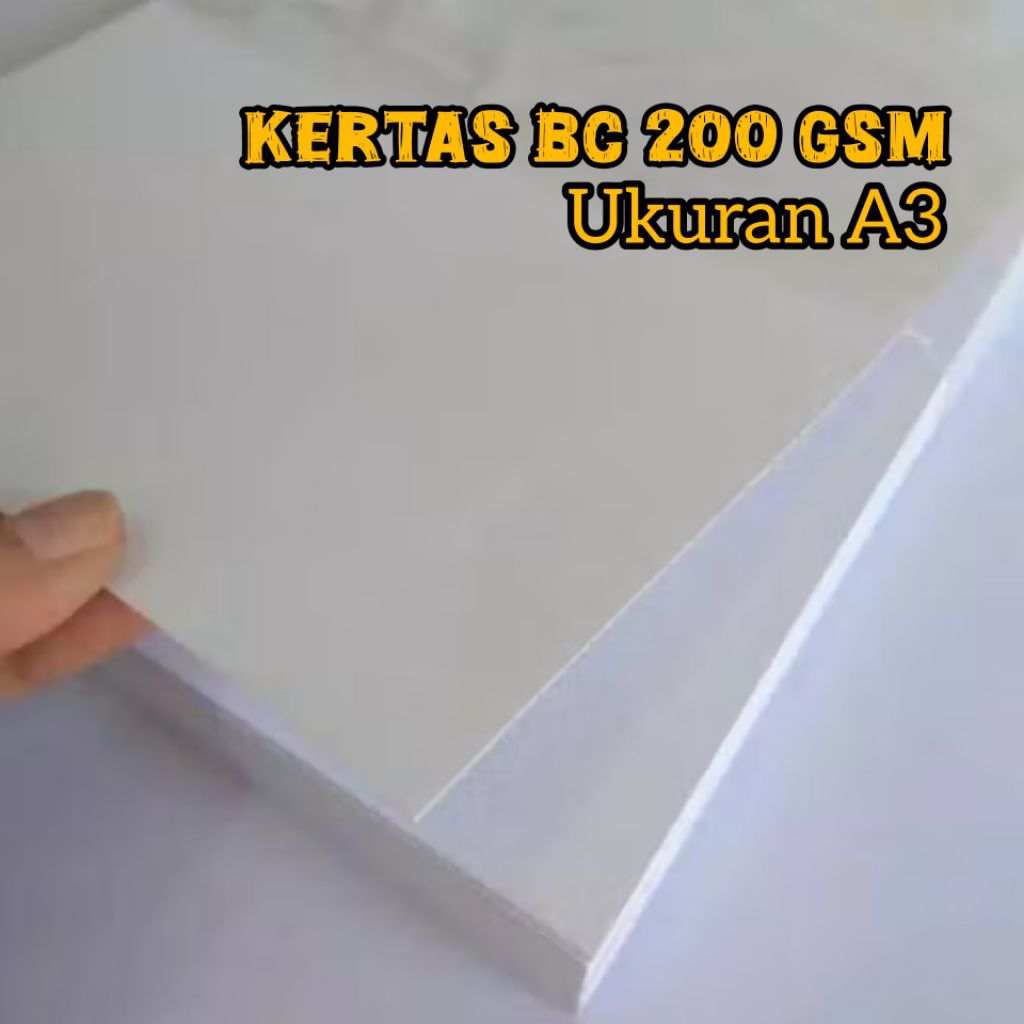 Kertas BC Putih 200gsm A3 isi 100 pcs