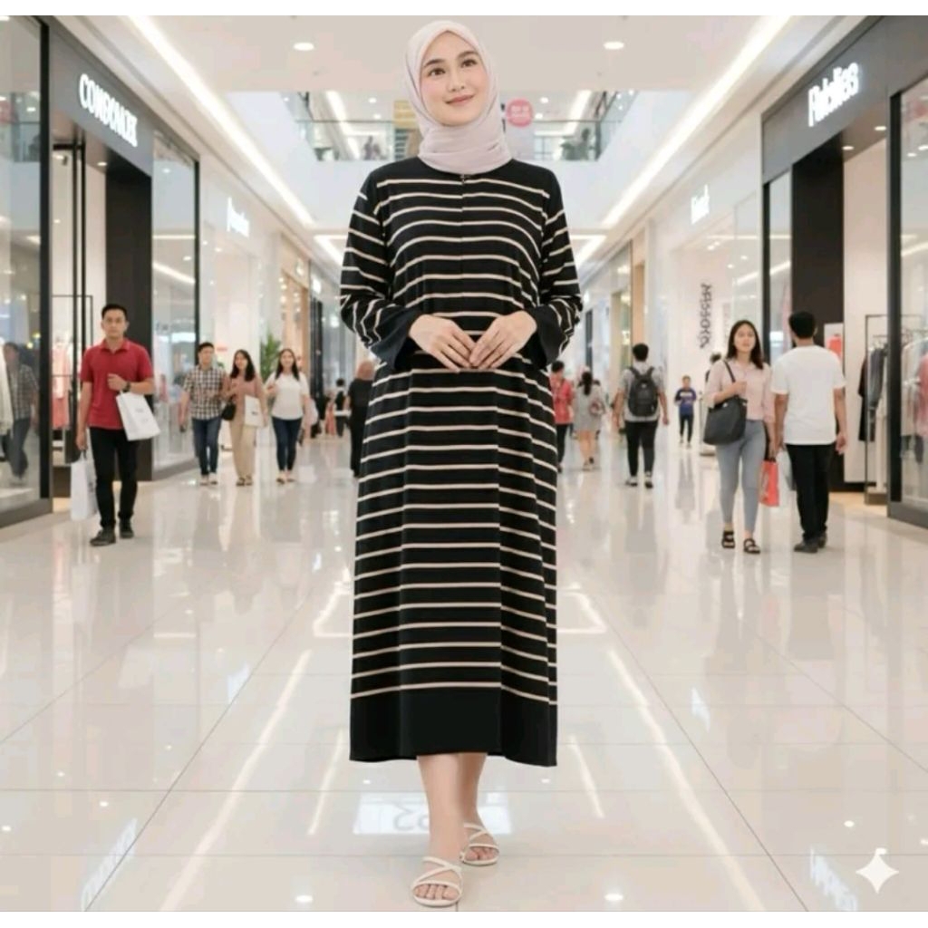 Home dress | Midi dress wanita salur |dress salur