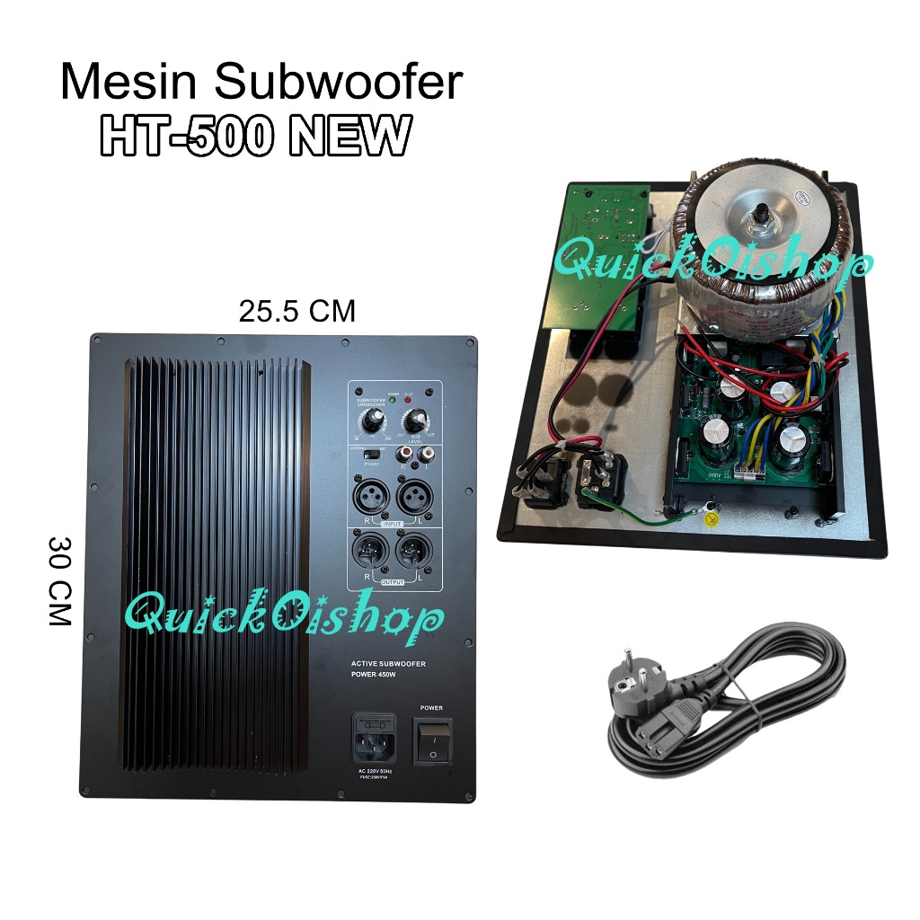 Mesin Speaker Subwoofer / Kit Subwoofer HT-500 Class H Mesin Sub 25.5X30cm