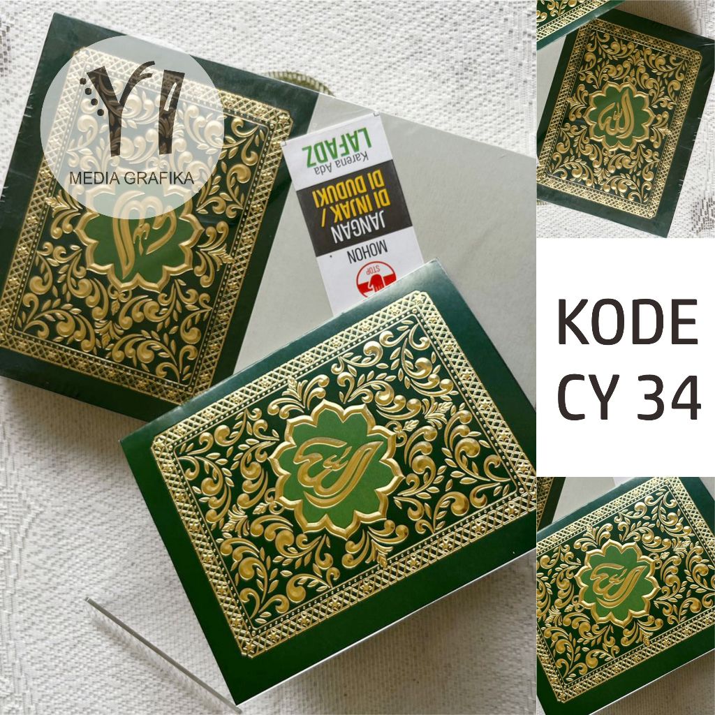 COVER YASIN CY 34, COVER BUKU YASIN CY 34, COVER CY 34