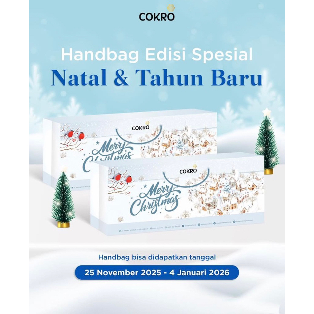BLUDER COKRO STANDART ( HANDBAG EDISI NATAL / UNIVERSAL )