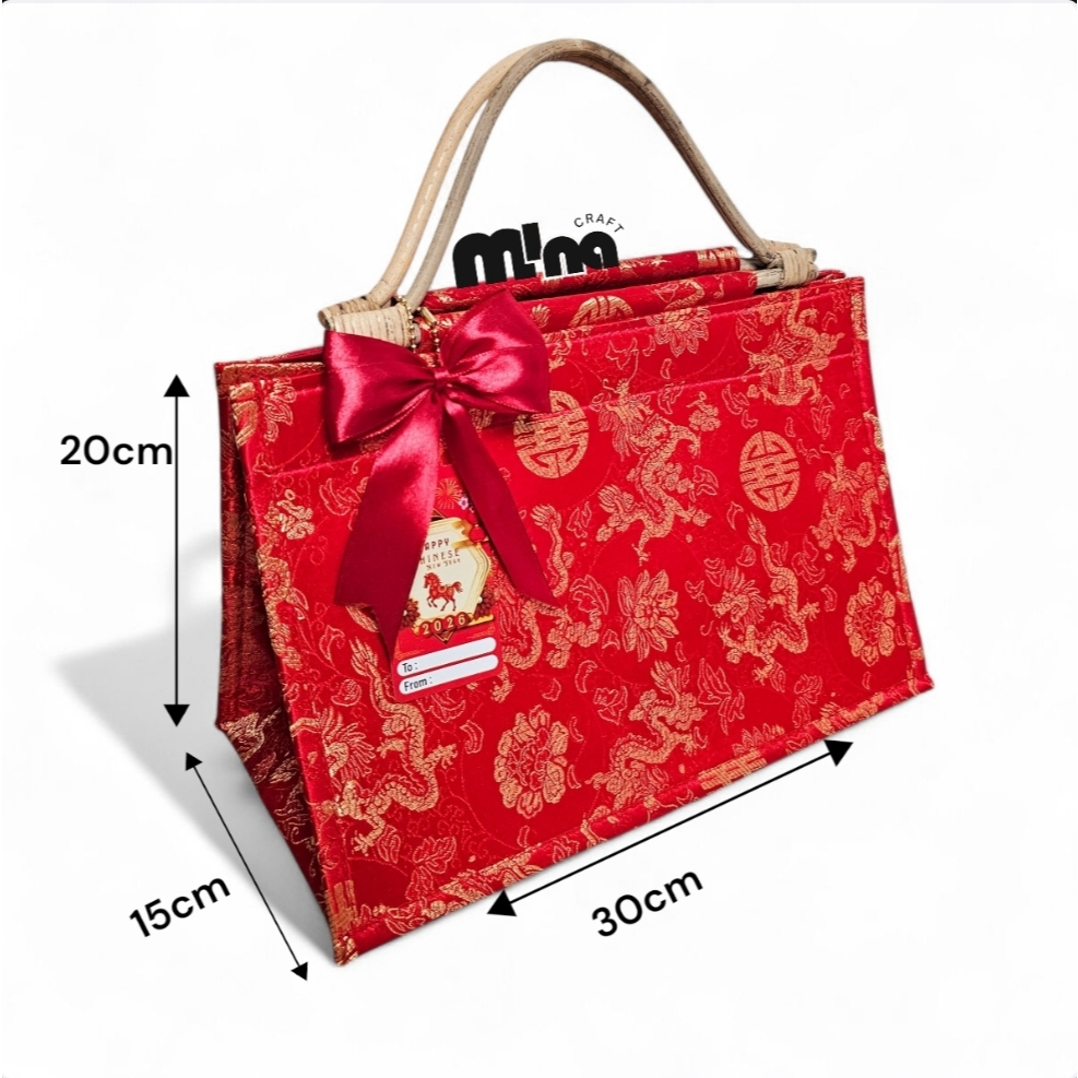 Natacraft-Tas Hampers Imlek Cheongsam Tas Jinjing Hampers Imlek CNY