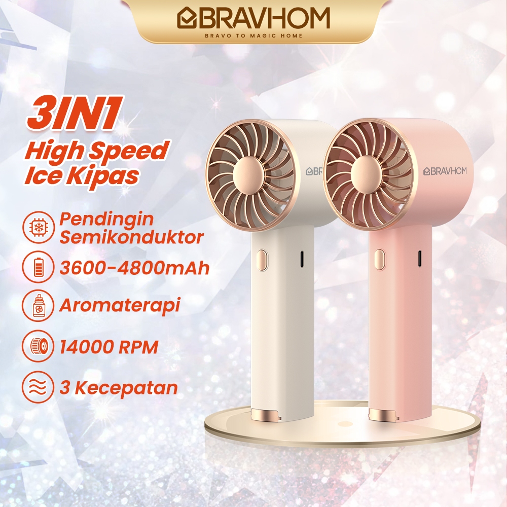 [Affiliate] BRAVHOM Kipas Angin Kecil Portable 3in1 Kipas Angin Aromaterapi Lampu Malam FN16