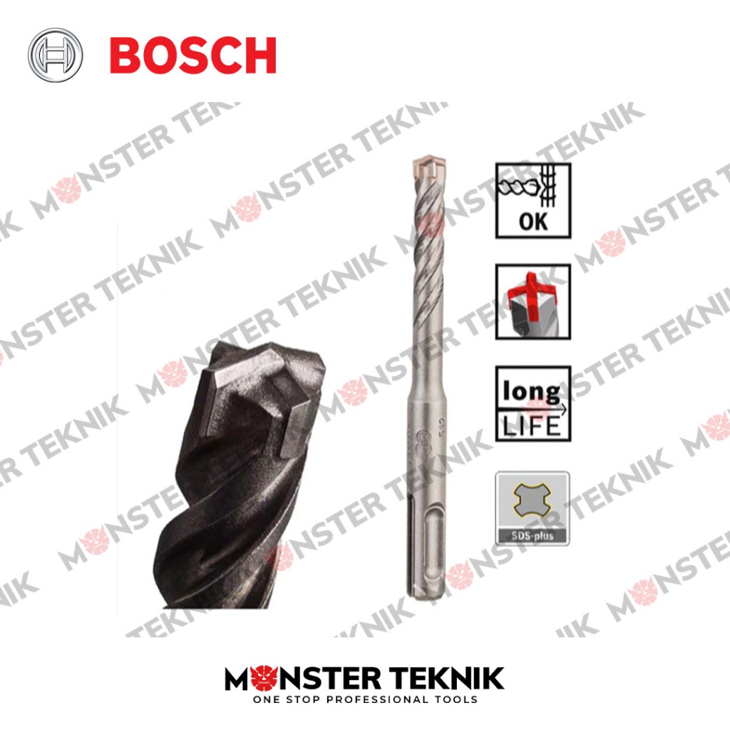 Bosch Mata Bor Beton SDS PLUS-5X Hammer Drill Bit SDS PLUS