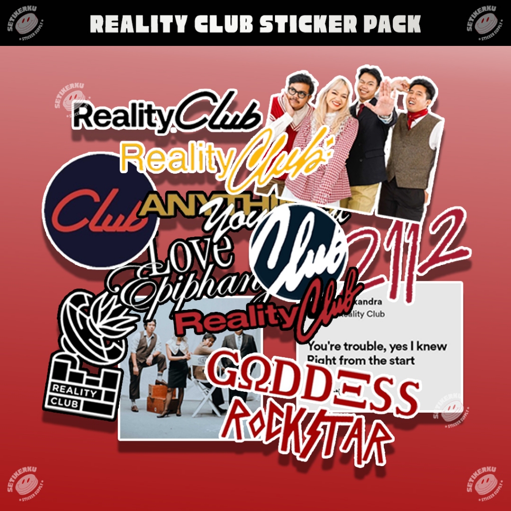 REALITY CLUB Sticker Pack 13pcs  | stiker reality club vinyl