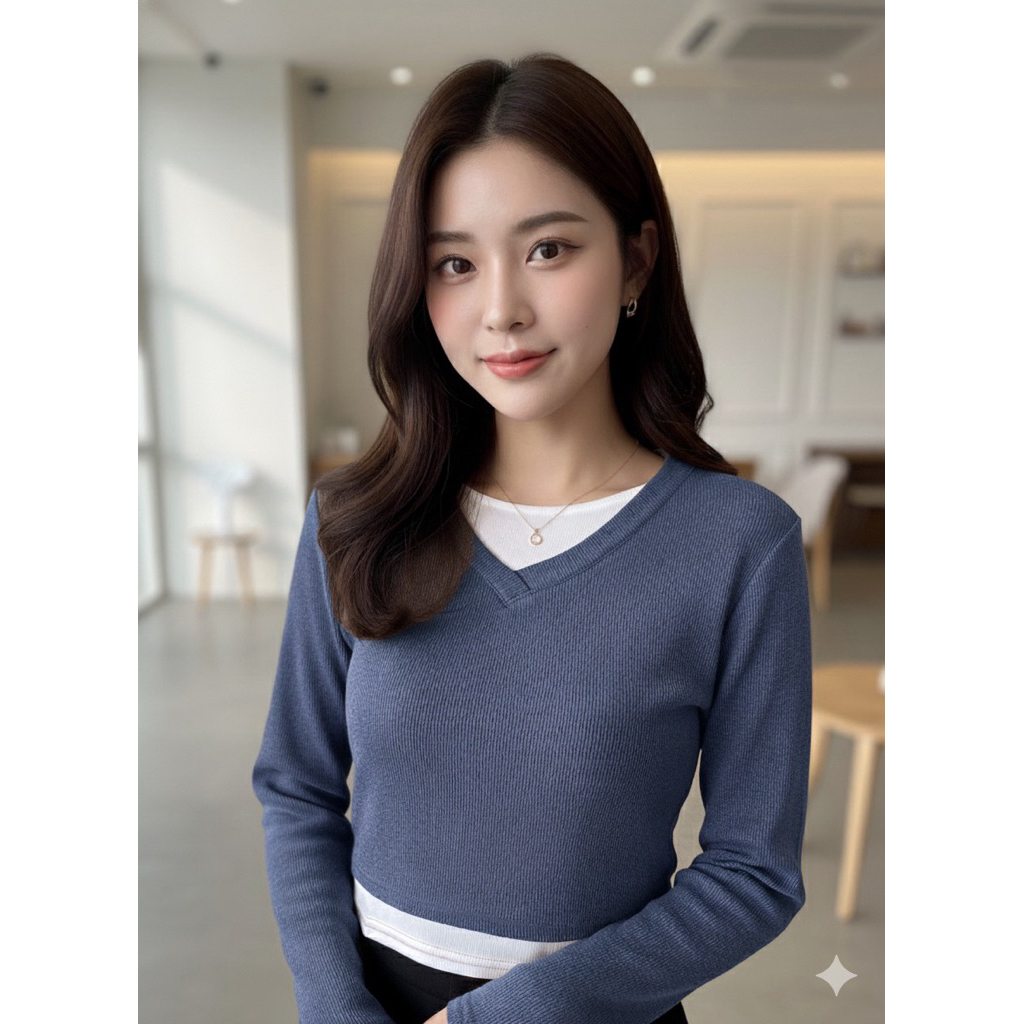 ATASAN KAOS KNITE CROP