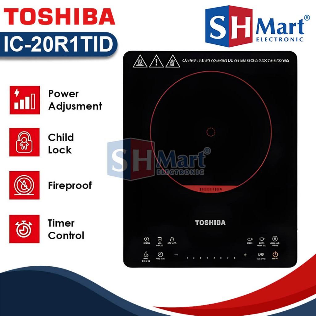 Toshiba Kompor Induksi 1 Tungku IC-20R1TID / Double Power IH Technology IC20R1TID Garansi Resmi