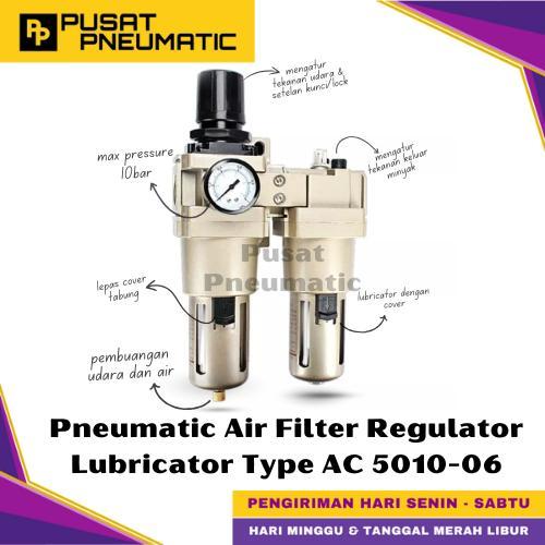 AC 5010-06 FILTER REGULATOR LUBRICATOR PNEUMATIC 2 BARIS 3/4 AC5010-06
