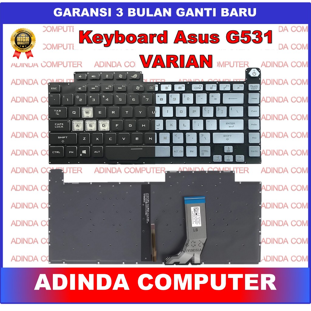 Keyboard Asus ROG Strix Scar III G531 G512LI G512LU RGB Backlight 16 Pin