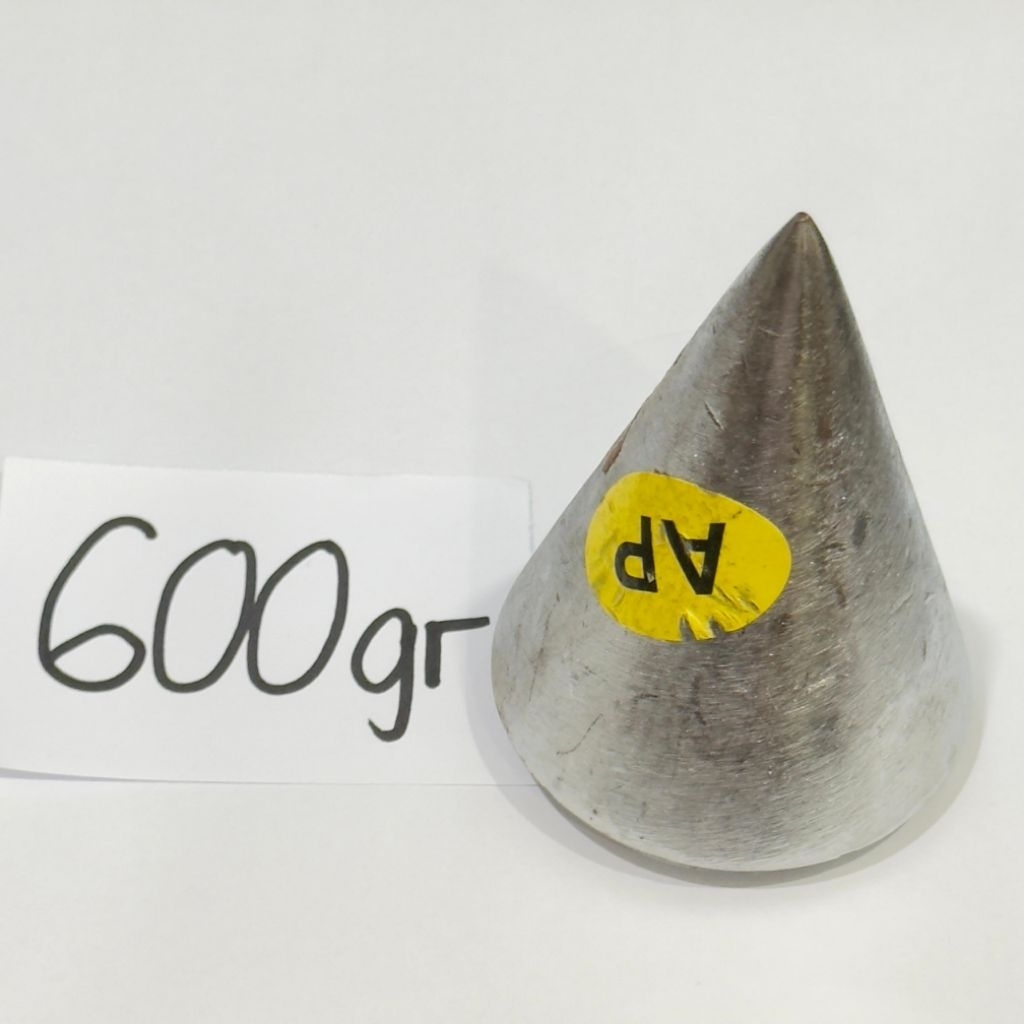 AP putih 600gram Lot timbangan tukang kerja bangunan 600g bandul benang timbang air lod kerucut 600 