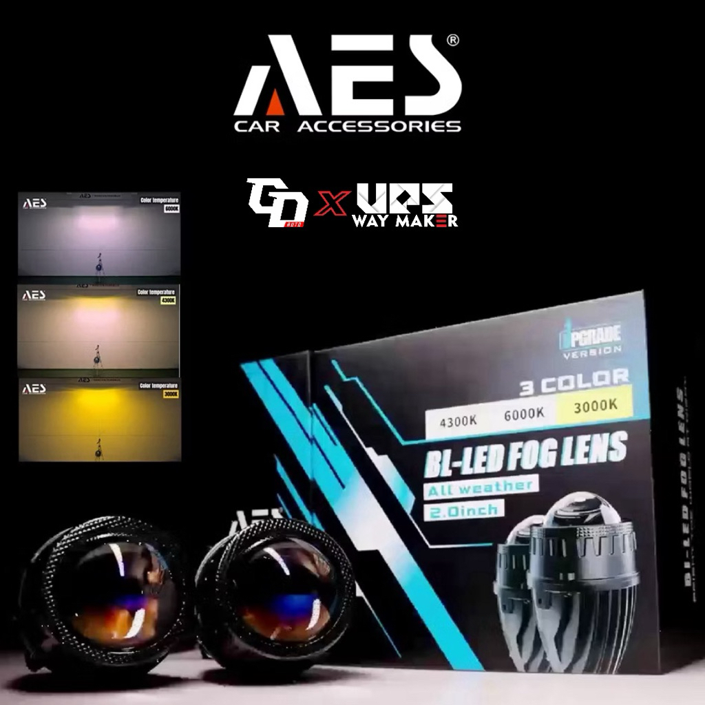 Biled Foglamp Mini 2 Inch Bilaser Foglamp 3 Warna All Weather AES