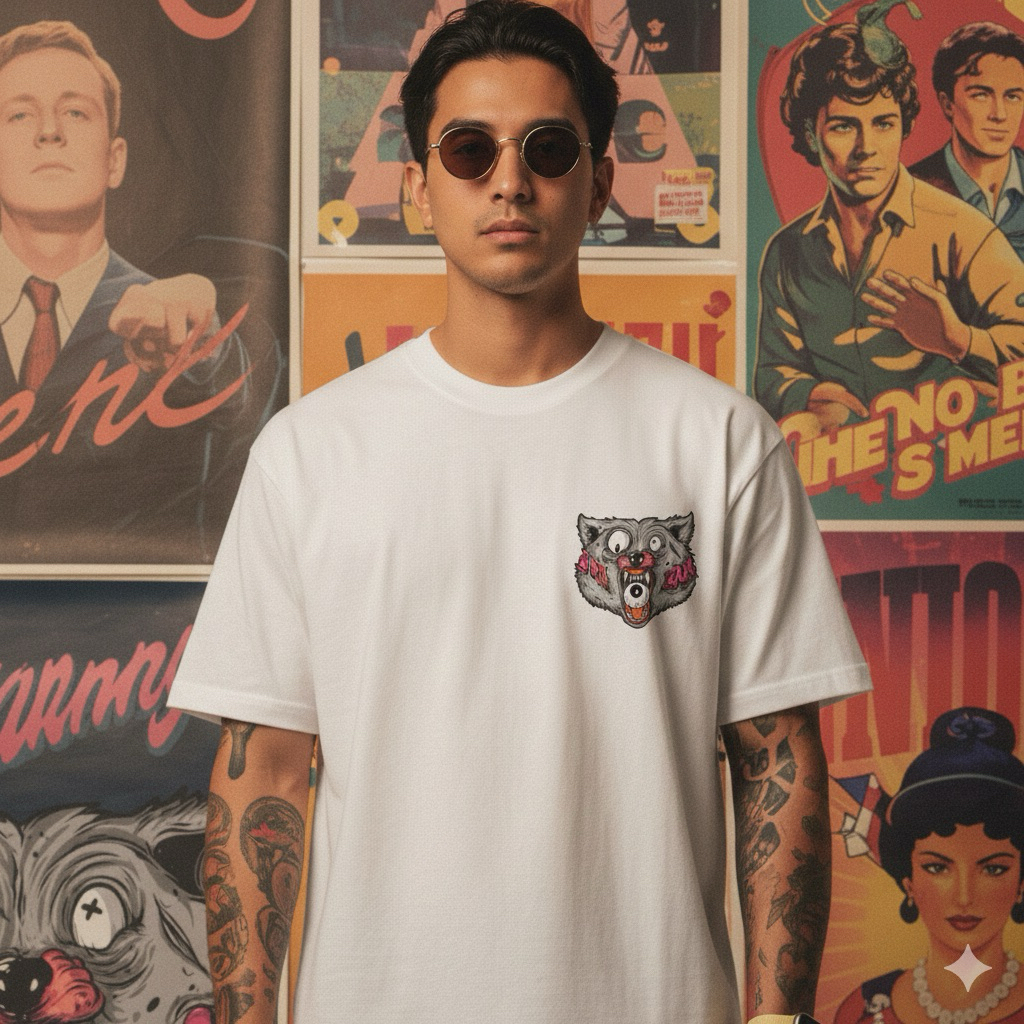 Kaos Distro Original Lengan Pendek Motif Ilustrasi Combed 24s Bahan Import Harga Distributor / Paket