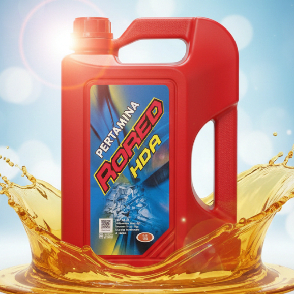 OLI PELUMAS MESIN PERTAMINA RORED HDA 140 4 LITER OLI MESIN RORED HDA SAE 140 4L