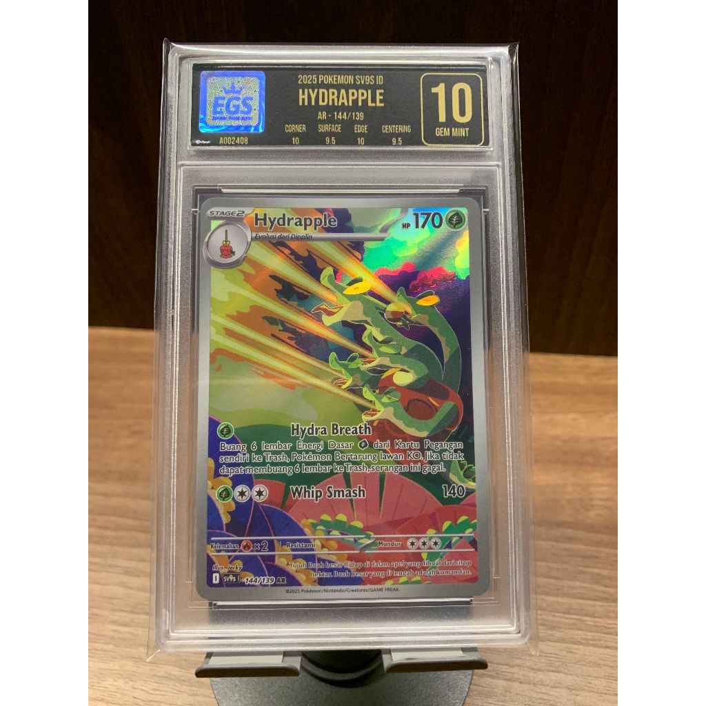 Pokemon TCG Kartu "Hydrapple" Slab Grading/Graded EGS