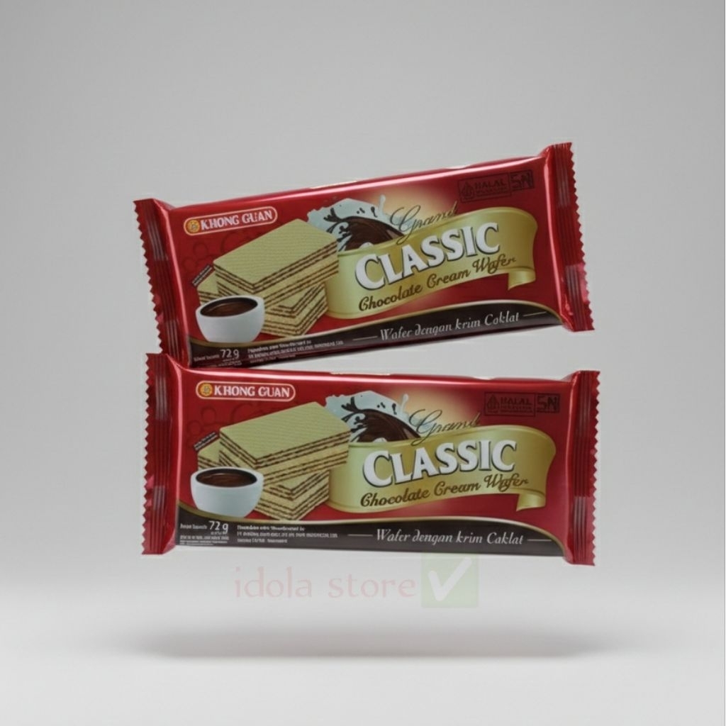 Khong Guan Grand Classic Cokelat Wafer 72gr