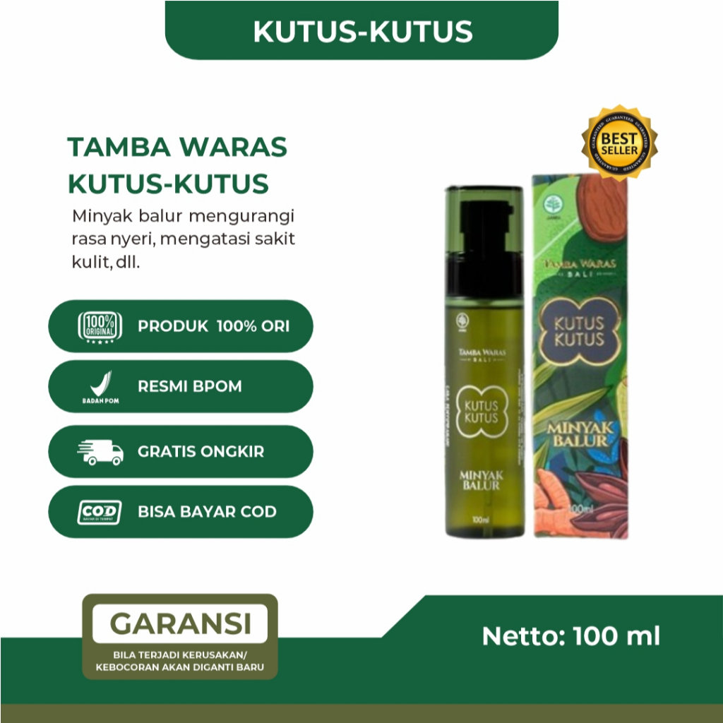 Minyak Kutus Kutus Minyak Kutus Kutus Original Asli 100% Minyak Kutus - 100ml