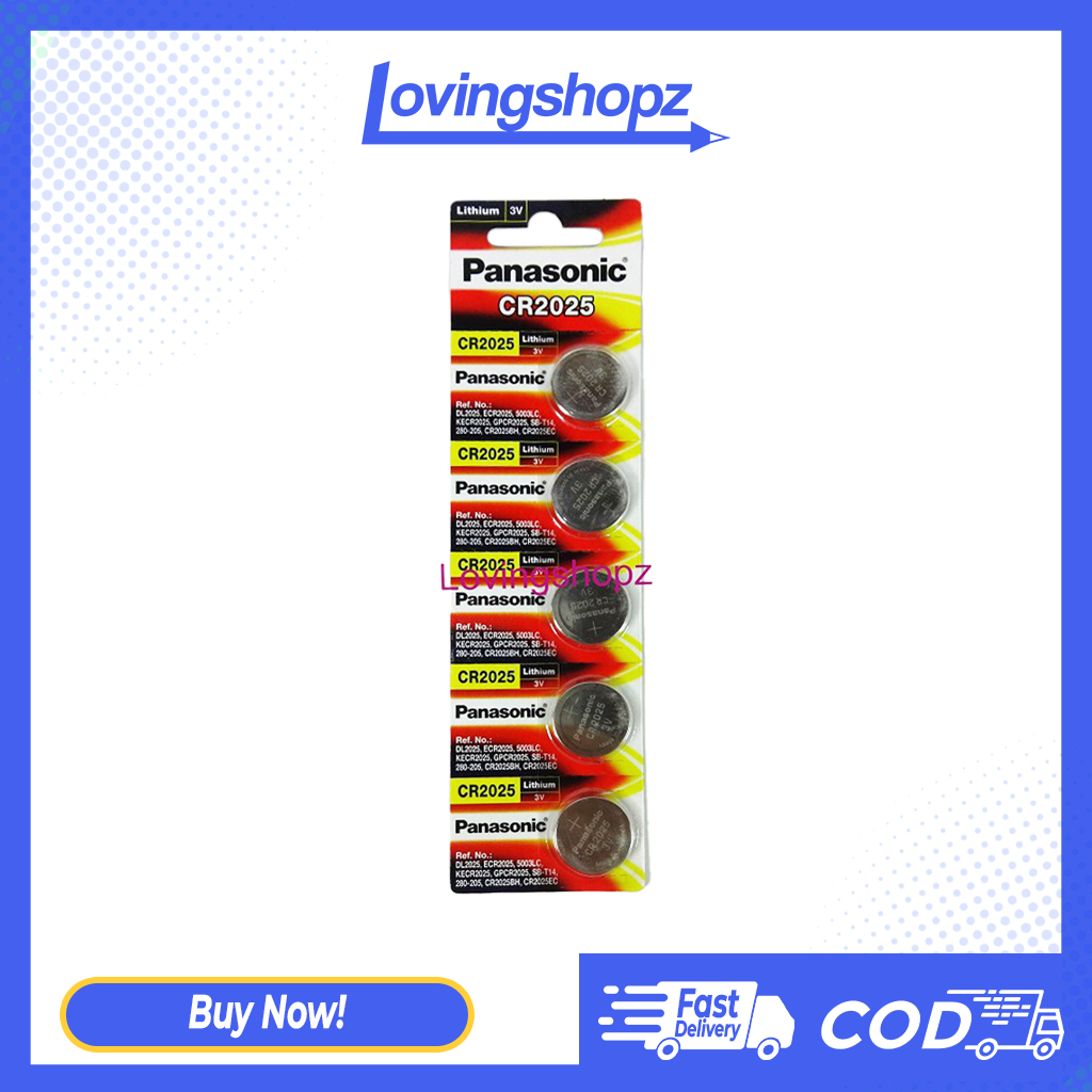 Batere Panasonic CR2025, baterai jam tangan/kalkulator